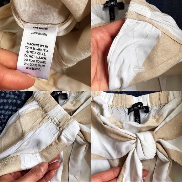 LAST ONE❗️S/L STRIPE HIGH WAIST WIDE LEG PANTS 🐚 - Picture 7 of 8